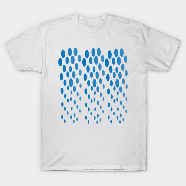 Blue polka dot pattern dotted. little balls T-Shirt by SAMUEL FORMAS